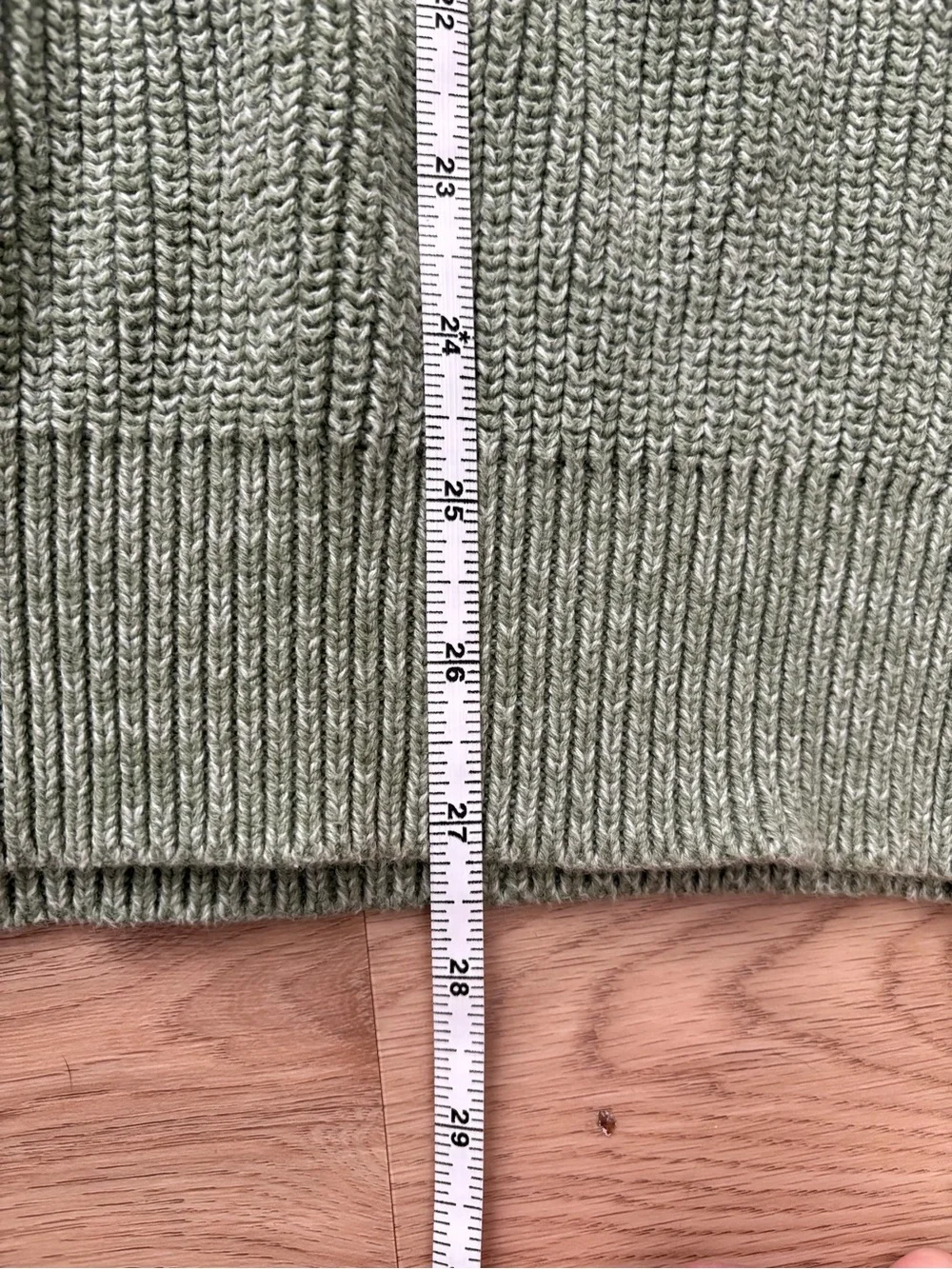 Jack Wills Cable Knitwear Green Sweater